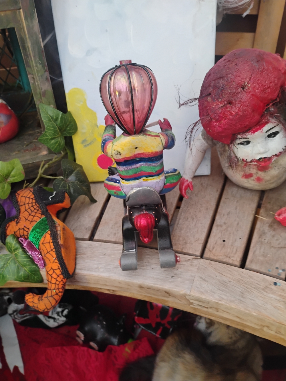 Hand-Painted Pumpkin Head Rider - Picture 3 of 3